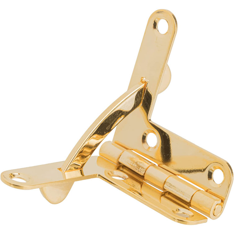 UNIQANTIQ HARDWARE SUPPLY Small Solid Brass Gold Plated Quadrant Hinges